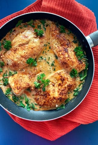 tuscan chicken in a cream sauce
