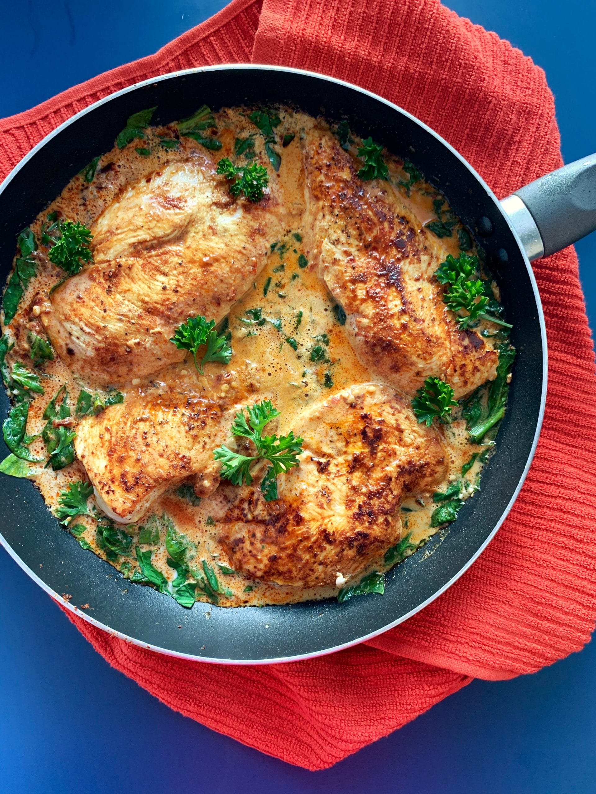 tuscan chicken in a cream sauce