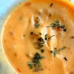 A bowl of homemade bang bang sauce.